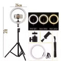 ZORO Premium 26cm Ring Light with Tripod Stand & Phone Holder