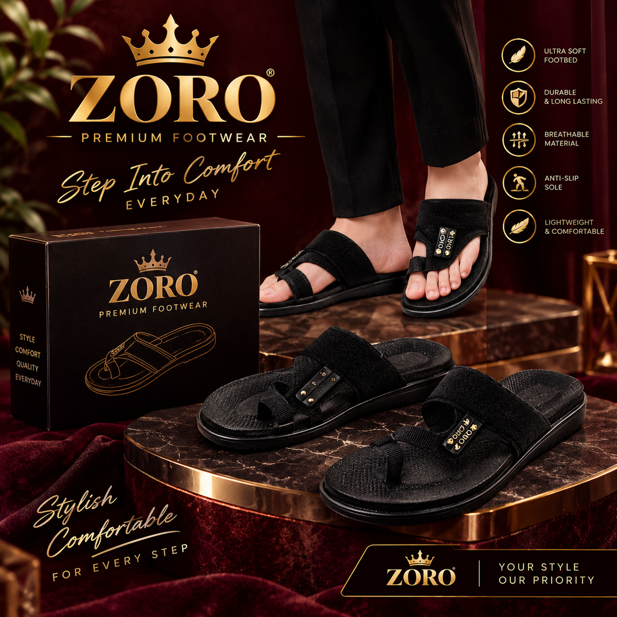 ZORO Everyday Slippers | Step into Effortless Style