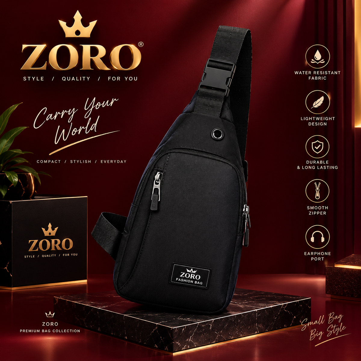ZORO Everyday Bag | Carry Your Essentials in Style⠋