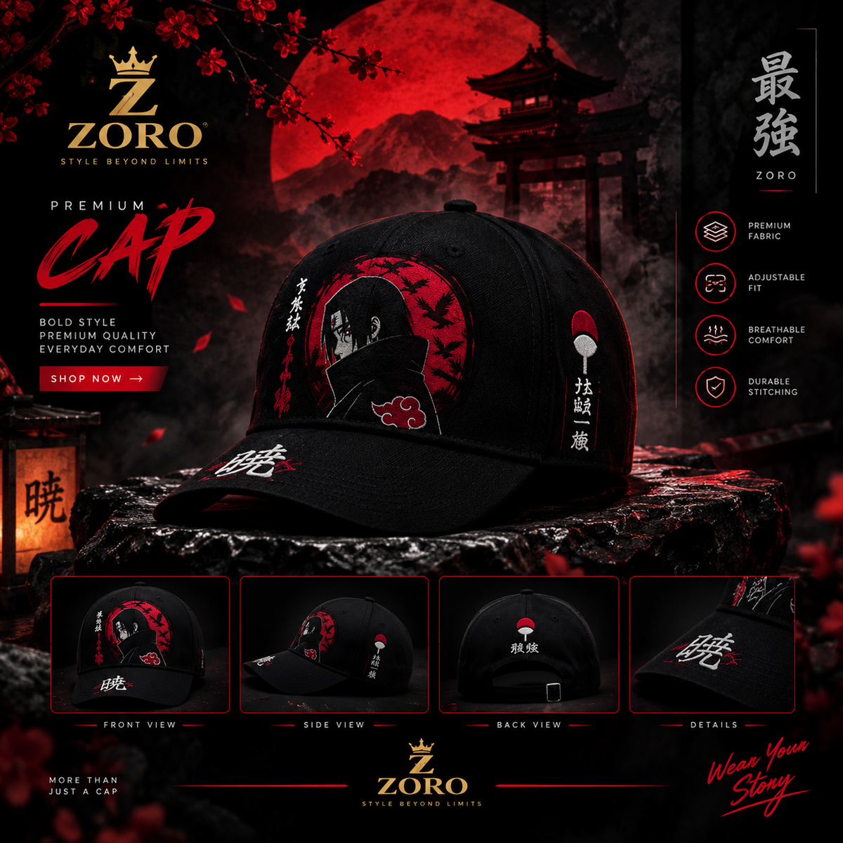 ZORO Premium Cap | Stylish & Comfortable Everyday Wear
