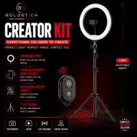 ZORO Premium 26cm Ring Light with Tripod Stand & Phone Holder
