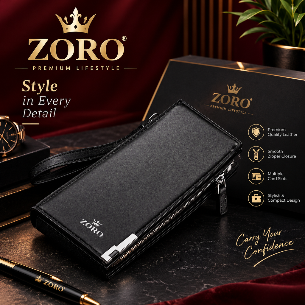 ZORO Long Wallet | Everyday Elegance for Your Essentials