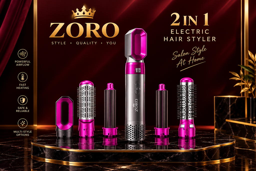 ZORO 2-in-1 Electric Hair Straightener | Style Your Way