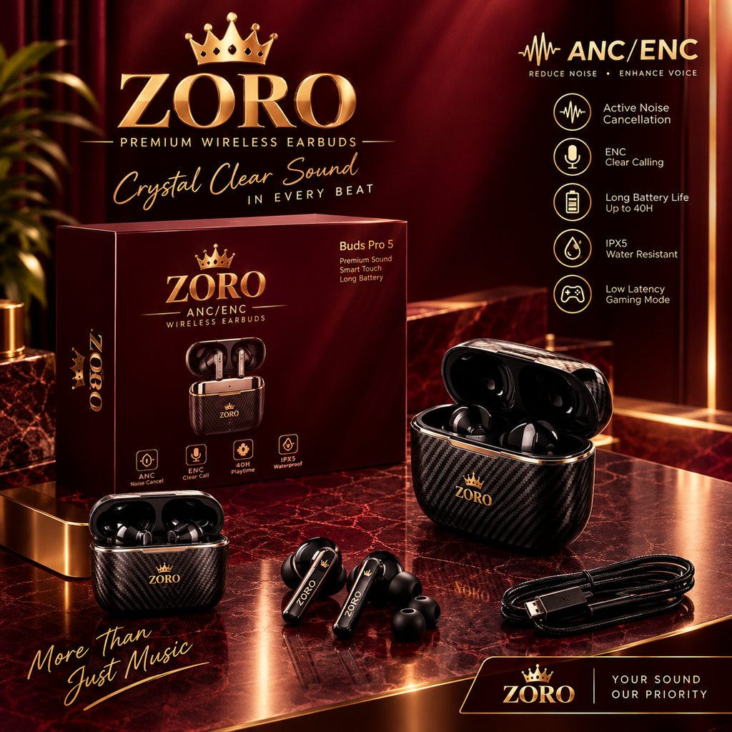 ZORO Air Pro 3rd Gen Wireless Earbuds | Style Meets Sound