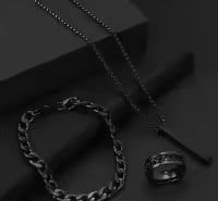 ZORO Men’s Stainless Steel Necklace Set | Bold & Modern Style