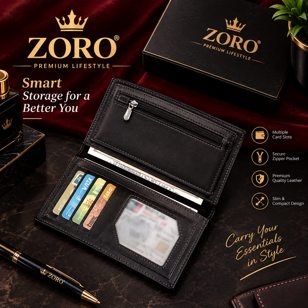 ZORO Long Wallet | Everyday Elegance for Your Essentials