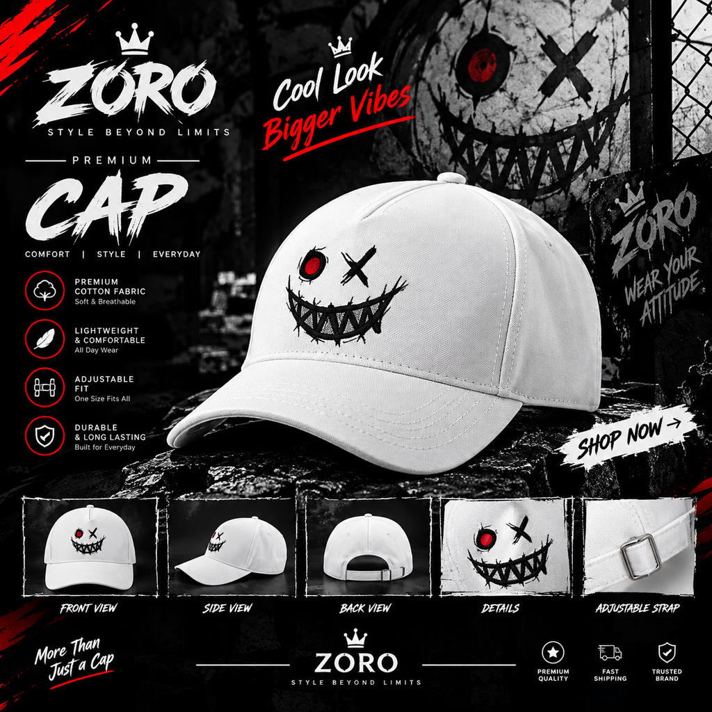 ZORO Premium Cap | Stylish & Comfortable Everyday Wear